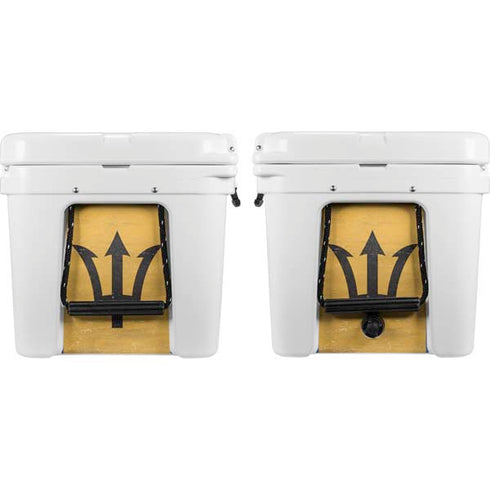 Barbados Flag Distressed YETI Tundra 65 Hard Cooler Skin